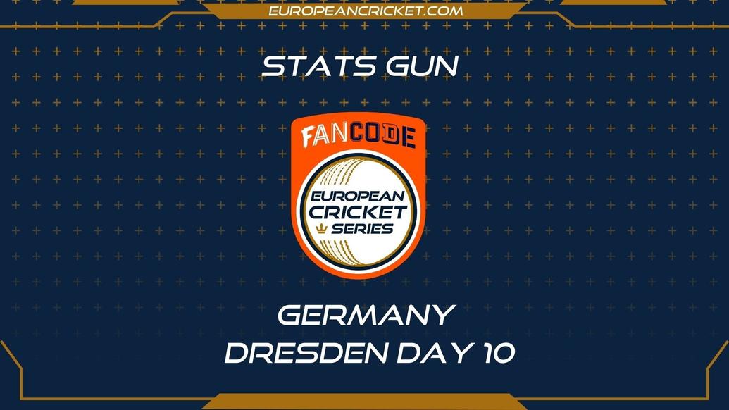 STATS GUN - Day 10 - FanCode ECS Germany Dresden - T10 CRICKET LIVE