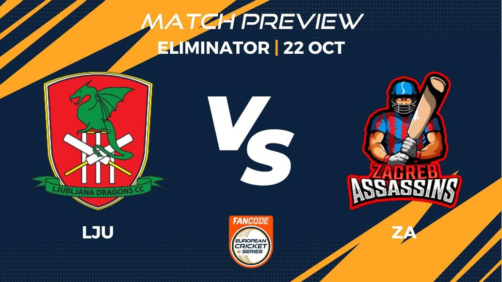 LJU vs ZA Preview | Eliminator, Match 21 – FanCode ECS Croatia