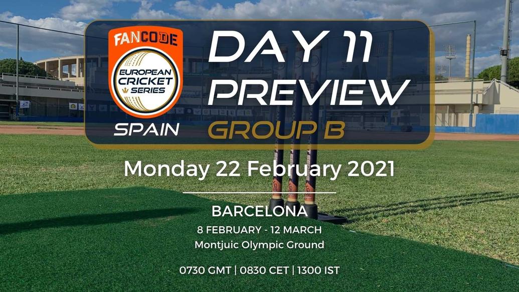 Day 11 PREVIEW: FanCode ECS Spain Barcelona - Matches 51-55