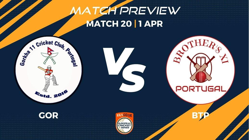 GOR vs BRP Preview | Match 20 – FanCode ECS Portugal
