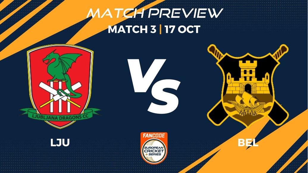 LJU vs BEL Preview | Match 3 – FanCode ECS Croatia