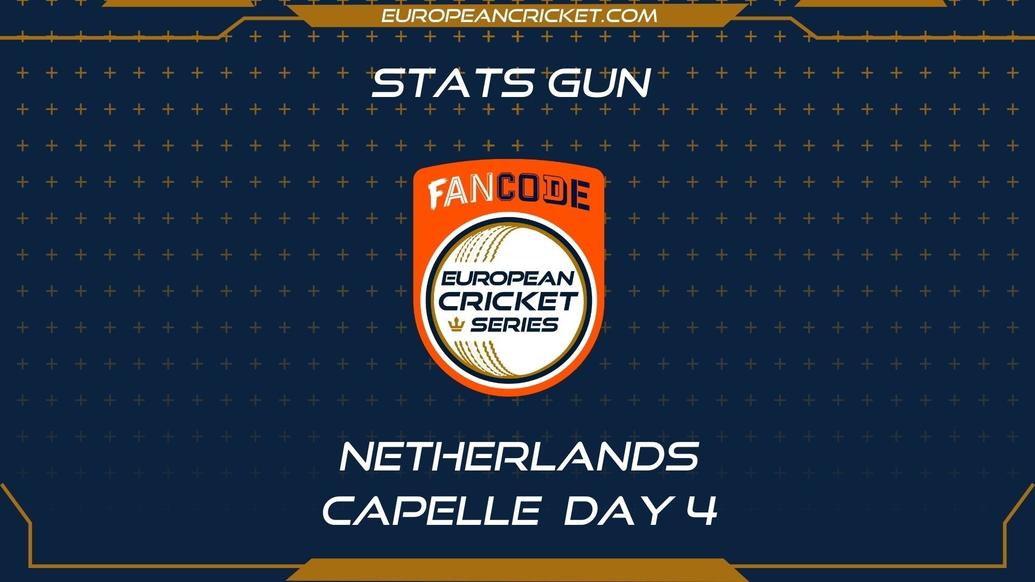 BET2BALL.com STATS GUN - Day 4 - FanCode ECS Netherlands Capelle - T10 CRICKET LIVE