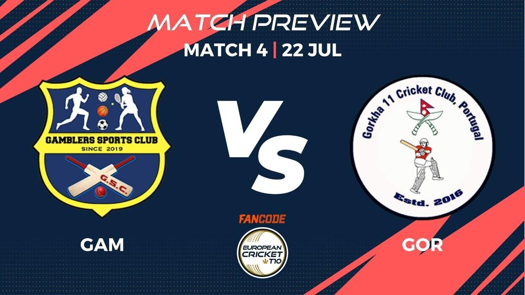 GAM vs GOR Preview | Match 4 – FanCode European Cricket T10 Portugal