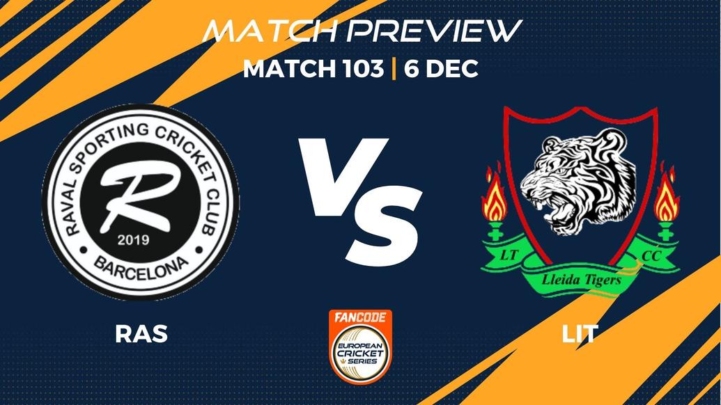RAS vs LIT Preview | Match 103 – FanCode ECS Spain, Barcelona