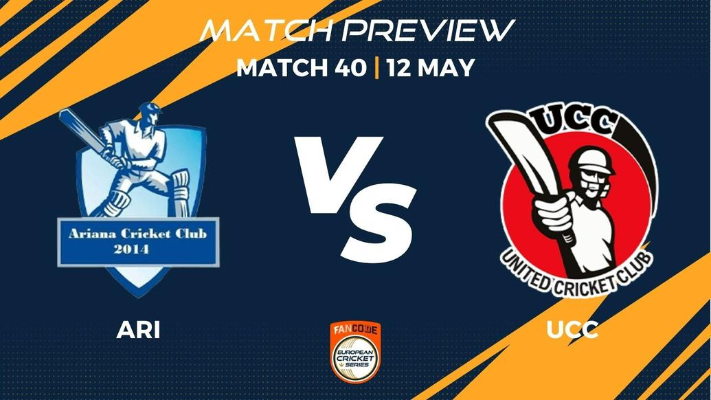ARI vs UCC Preview | Match 40 – FanCode ECS Sweden Landskrona