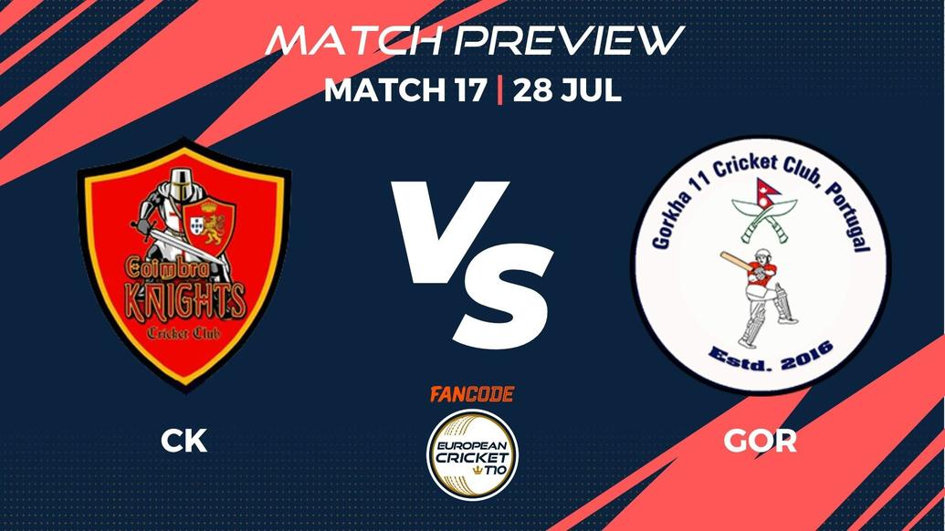 CK vs GOR Preview | Match 17 – FanCode European Cricket T10 Portugal