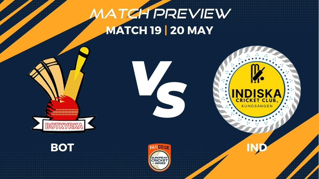 BOT vs IND Preview | Match 19 – FanCode ECS Sweden Stockholm