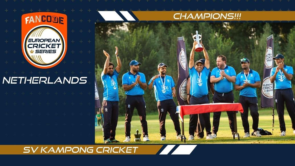 CHAMPIONS!!! SV Kampong Cricket cruise to FanCode ECS Netherlands Capelle title - T10 CRICKET LIVE