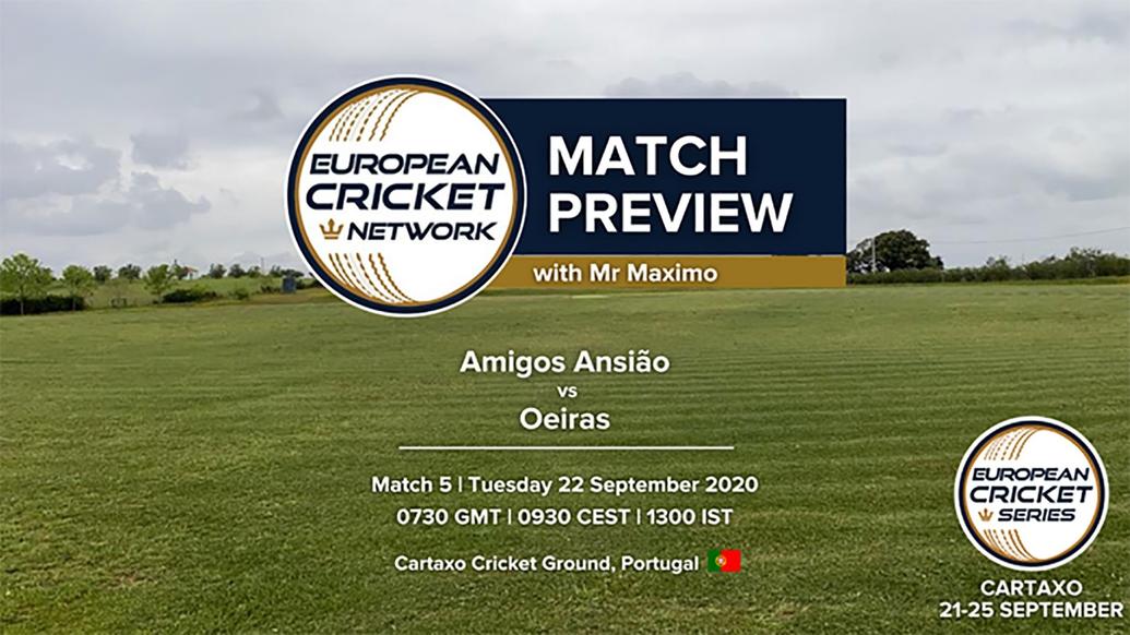PREVIEW: MATCH 5 – Amigos Ansião v Oeiras – European Cricket Series Cartaxo