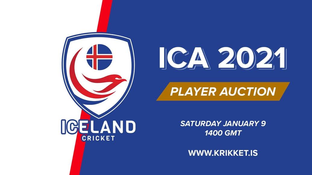 European Cricket Network live broadcast Icelandic Cricket Association player auction