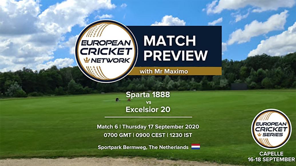 PREVIEW: MATCH 6 – Sparta 1888 v Excelsior 20 – European Cricket Series Capelle