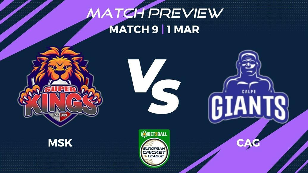 MSK vs CAG Preview | Group D – Match 9 – Bet2Ball European Cricket League