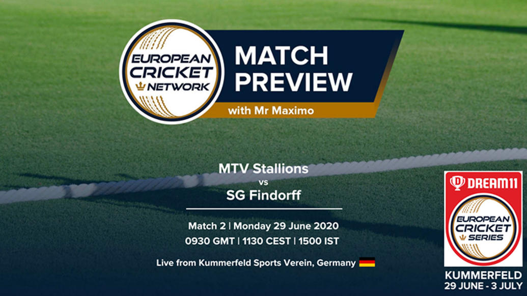 PREVIEW: MATCH 2 – MTV Stallions vs SG Findorff – Dream11 European Cricket Series Kummerfeld
