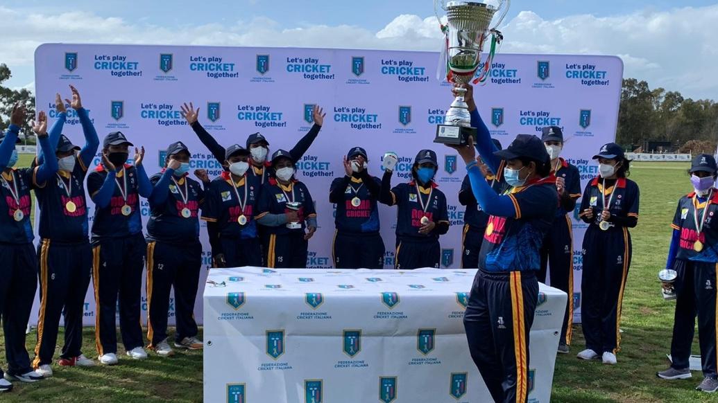 Roma become Italian Womens T20 Champions in historic first ever live broadcast of womens cricket from Italy
