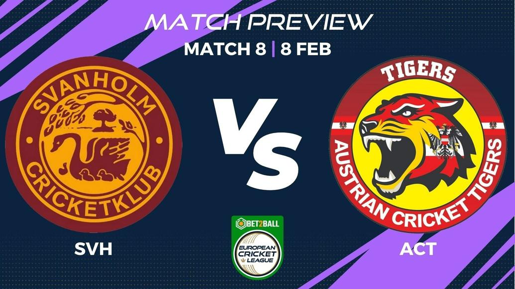 SVH vs ACT Preview | Group A - Match 8 – Bet2Ball European Cricket League