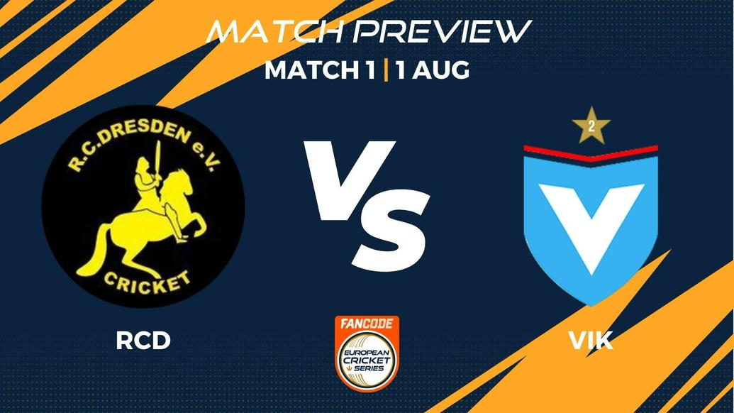 RCD vs VIK Preview | Match 1 - FanCode ECS Germany, Dresden