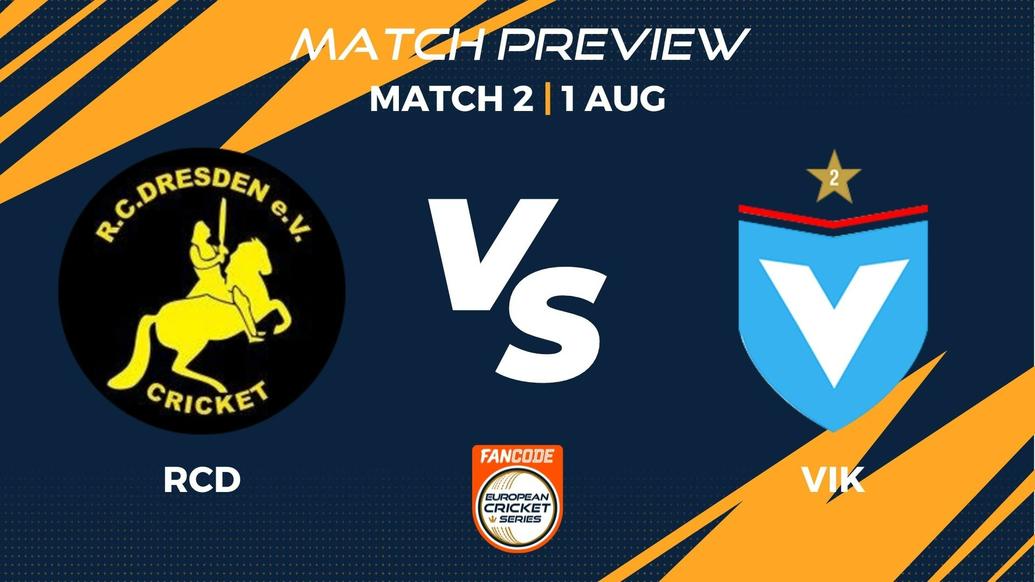 RCD vs VIK Preview | Match 2 – FanCode ECS Germany, Dresden