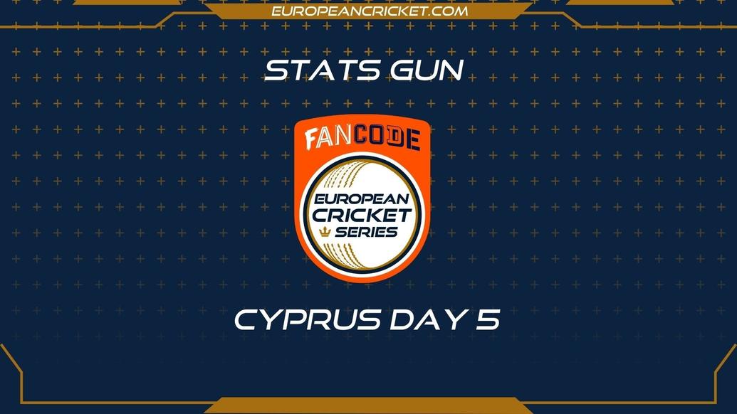 BET2BALL.COM STATS GUN - DAY 5 - FanCode ECS Cyprus - T10 CRICKET LIVE