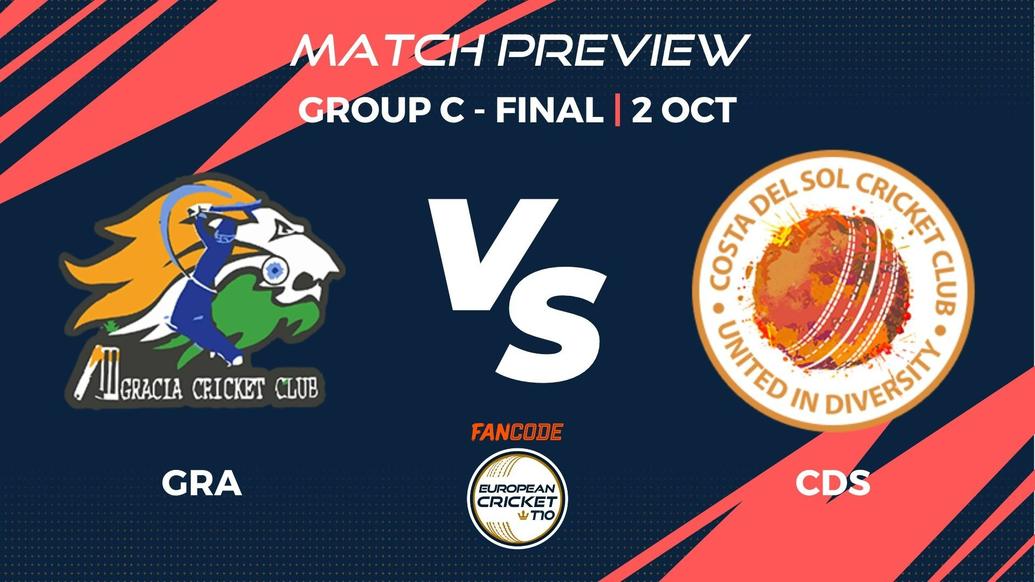 GRA vs CDS Preview | Group C - Final, Match 10 – FanCode ECT10 Spain