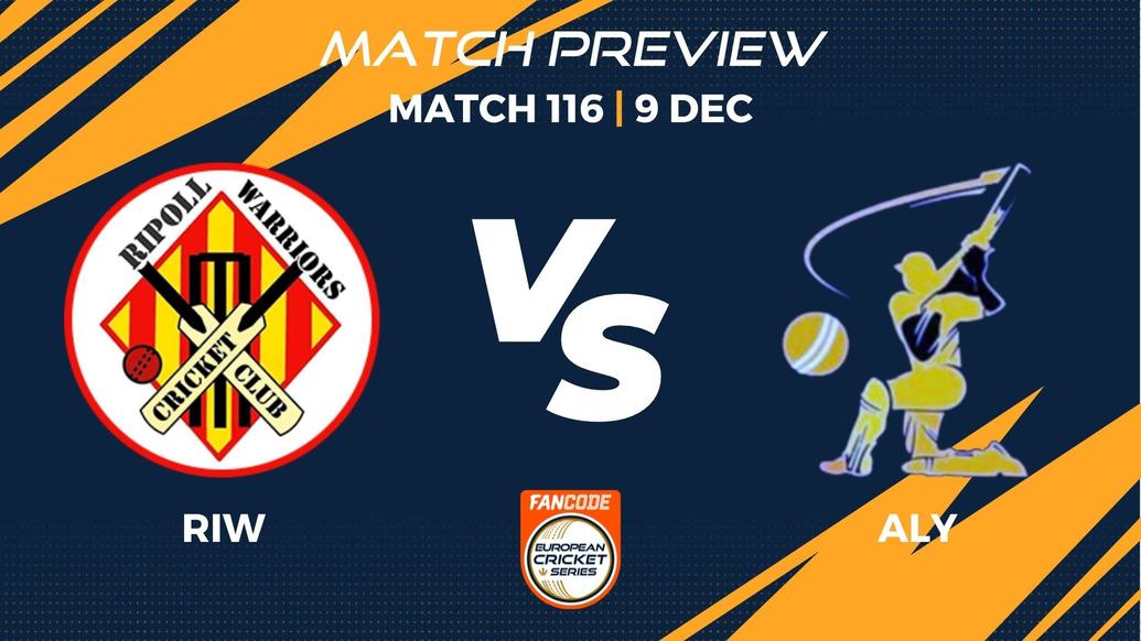 RIW vs ALY Preview | Match 116 – FanCode ECS Spain, Barcelona