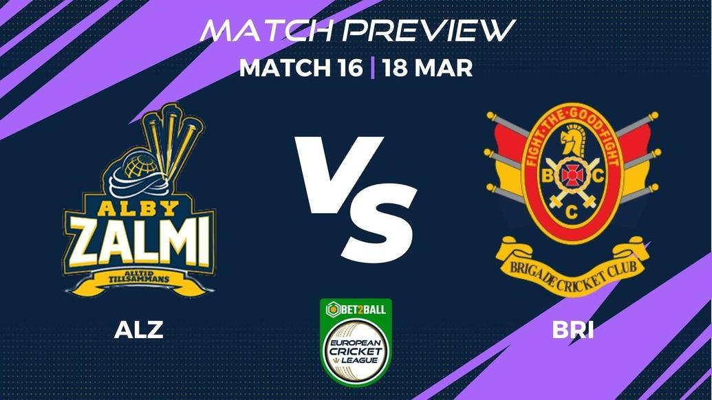 ALZ vs BRI Preview | Championship Week – Match 16 – Bet2Ball European Cricket League