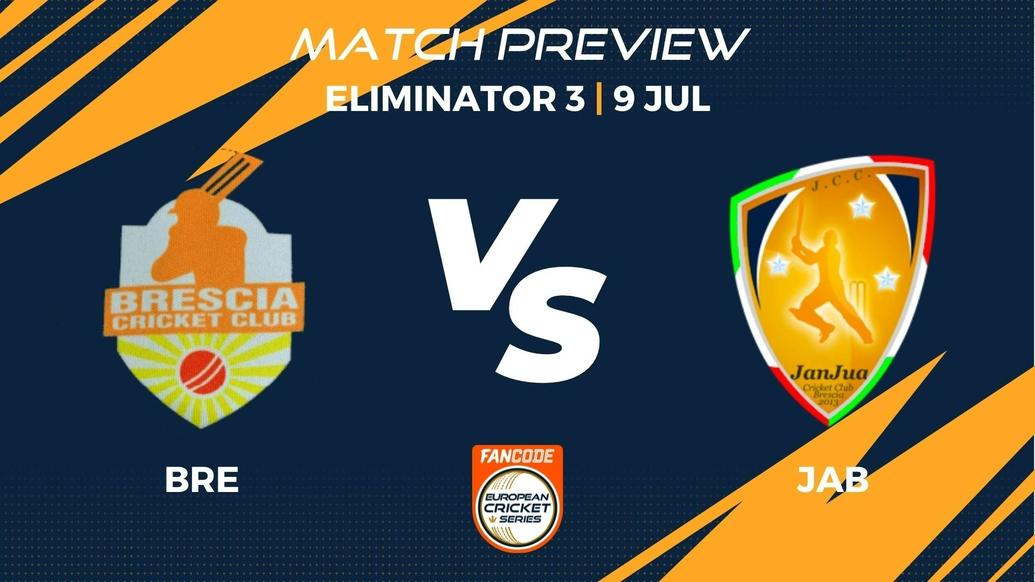 BRE vs JAB Preview | Eliminator 3, Match 21 - FanCode ECS Italy Brescia