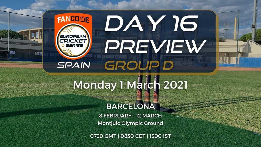 Day 16 PREVIEW: FanCode ECS Spain, Barcelona – Matches 76 to 80