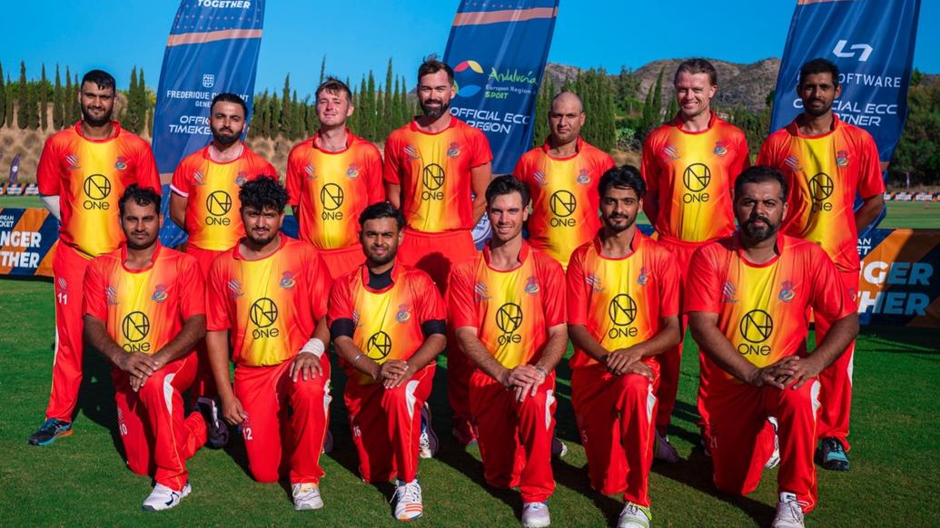 Spain win Group A and book their spot at the Dream 11 European Cricket Championship finals week