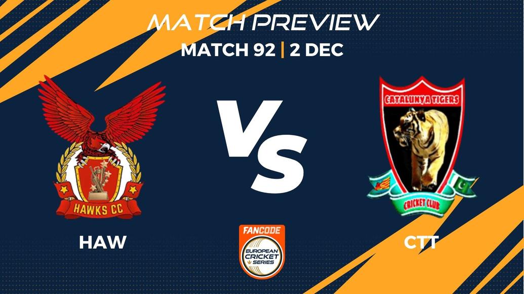 HAW vs CAT Preview | Match 92 – FanCode ECS Spain, Barcelona