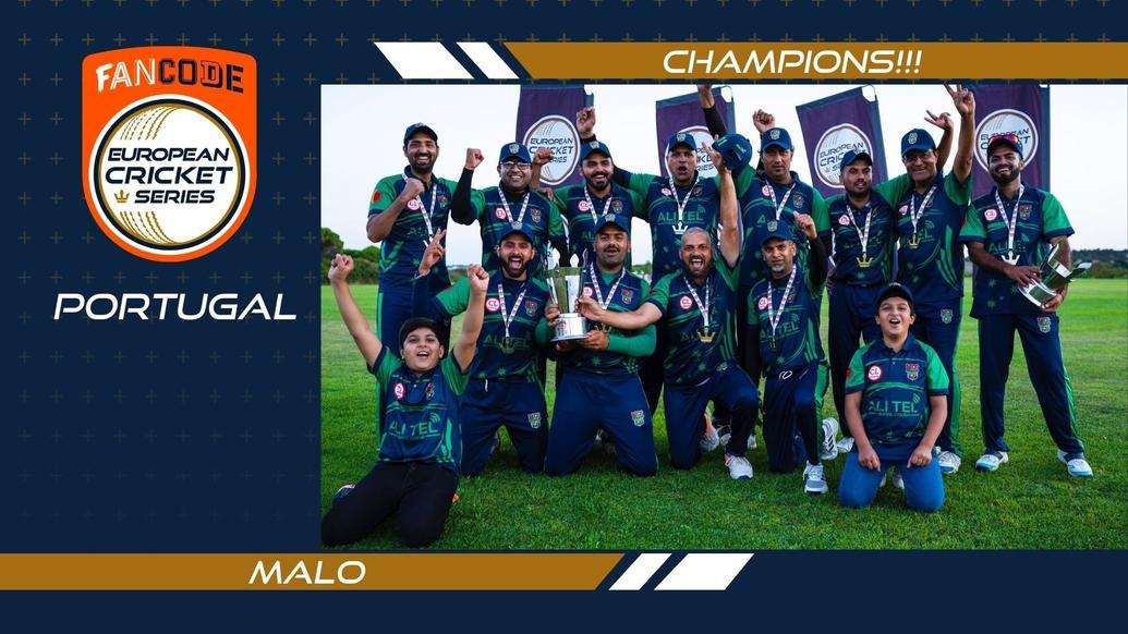 CHAMPIONS!!! Malo crowned FanCode ECS Portugal Cartaxo Winners - T10 CRICKET LIVE