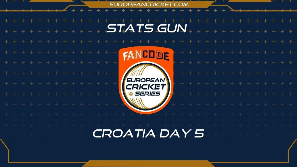 BET2BALL STATS GUN - Day 5 - FanCode ECS Croatia - T10 CRICKET LIVE