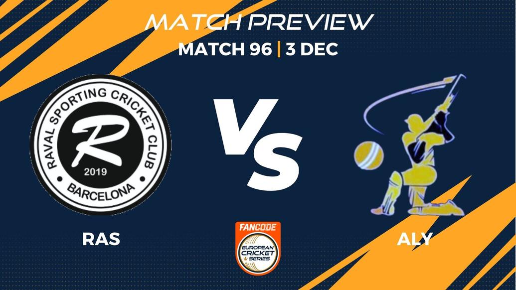 RAS vs ALY Preview | Match 96 – FanCode ECS Spain, Barcelona