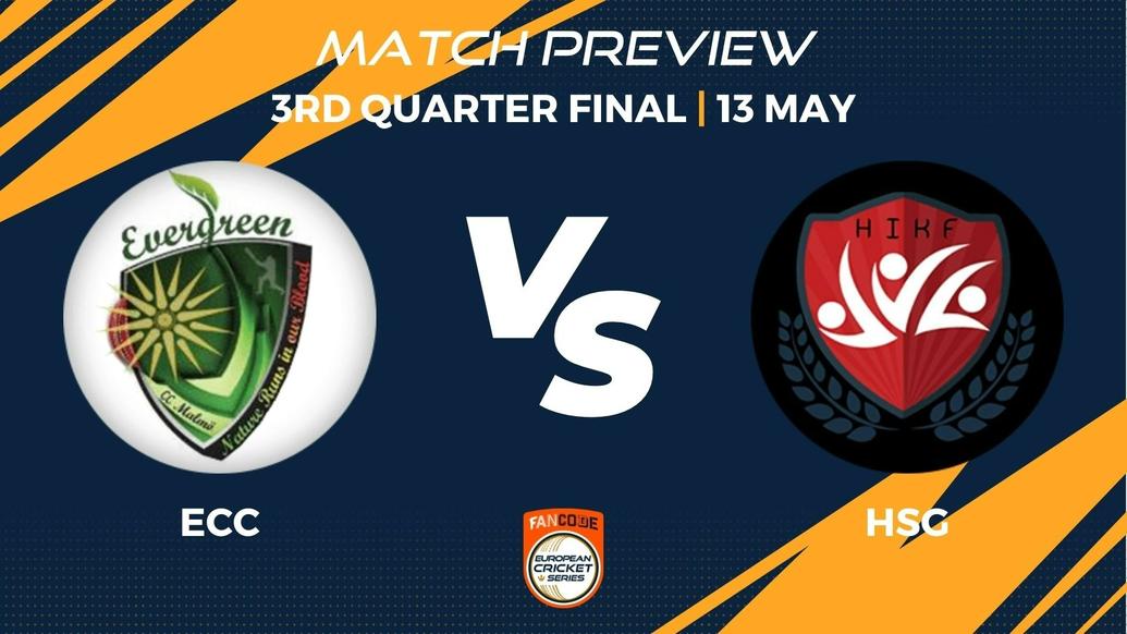 ECC vs HSG Preview | 3rd Quarter Final, Match 43 – FanCode ECS Sweden Landskrona