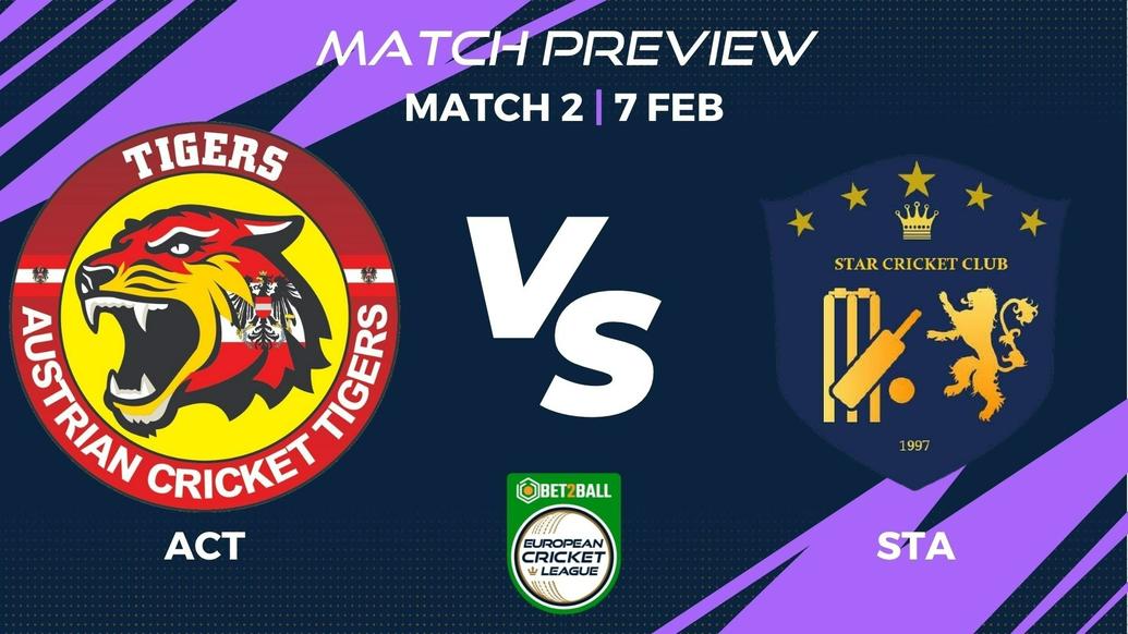 ACT vs STA Preview | Group A - Match 2 – Bet2Ball European Cricket League