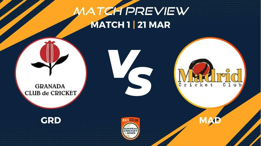 GRD vs MAD Preview | Match 1 - FanCode ECS Spain Cartama