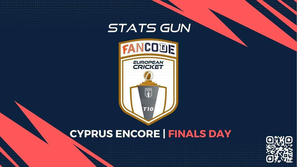 BET2BALL.COM STATS GUN -FINALS DAY- Fancode European Cricket T10 Cyprus Encore - T10 CRICKET LIVE