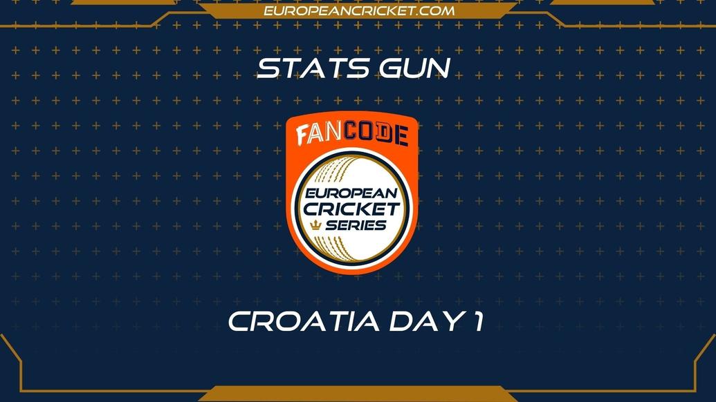 BET2BALL STATS GUN - Day 1 - FanCode ECS Croatia - T10 CRICKET LIVE