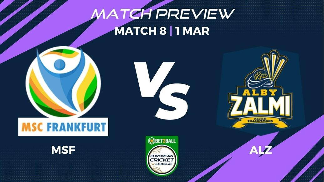 MSF vs ALZ Preview | Group D – Match 8 – Bet2Ball European Cricket League